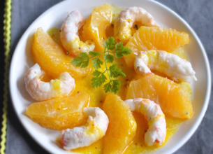 Langoustines au beurre d'oranges