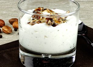 Mousseux de chèvre Président à la nougatine poivrée