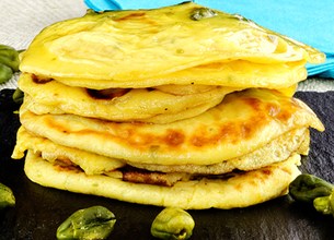 Galettes aux pistaches et à la fleur d'oranger