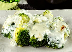 Gratin de brocolis au bleu d'Auvergne