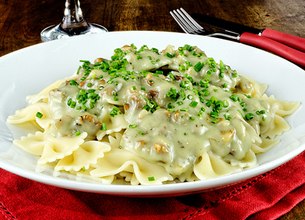 Farfalles au bleu et aux noix