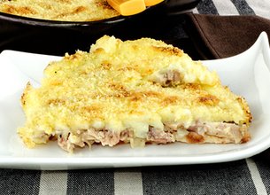 Parmentier de poulet et d'andouille