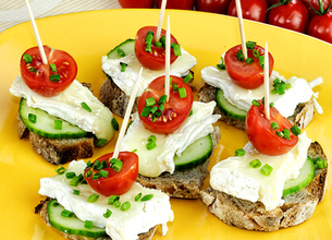 Canapés de camembert