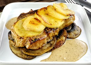 Côte de veau à la forestière
