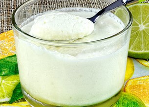 Mousse légère au citron vert