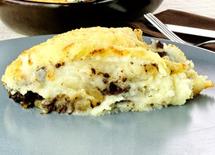 Pommes en bas, pommes en l'air au boudin noir façon parmentier