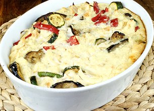 Pain perdu à la ratatouille