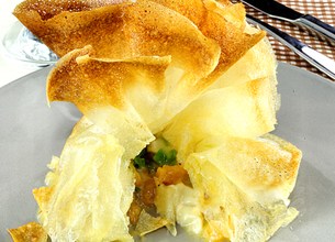 Brick de melon et chèvre frais