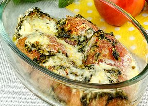 Gratin de tomates au pesto
