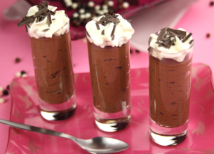 Mousse au chocolat et chantilly