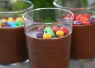 Crèmes au chocolat et smarties