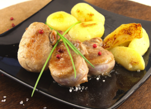 Noisettes de porc au miel