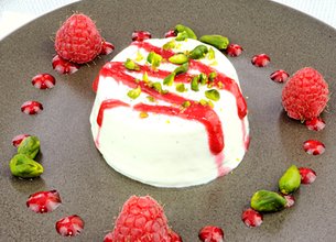 Panna cotta framboises vanille