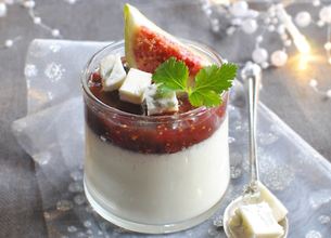 Panna cotta au Gorgonzola et figues 