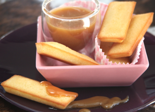 Petits financiers et caramel au beurre salé