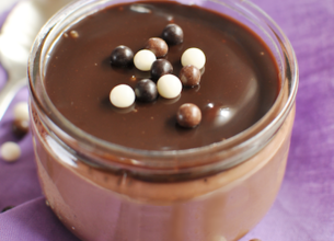 Petits pots de crème 100% chocolat