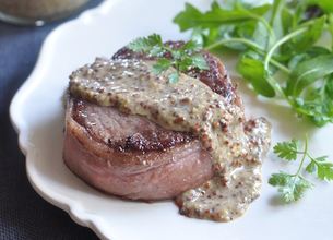 Pièce de boeuf à la dijonnaise
