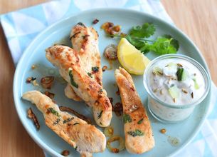Poulet grillé à la sauce tzatziki