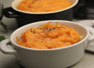 Purée de patates douces à la citronnelle