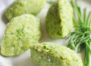 Quenelles de légumes au fromage