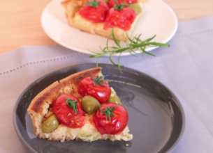 Quiche provençale au fromage nature