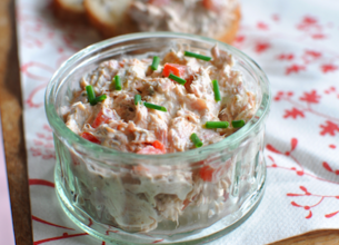 Rillettes de thon au Rondelé Ail et fines herbes