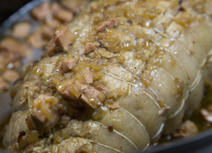  Rôti de veau aux morilles sauce foie gras