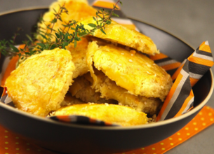 Petits sablés aux 3 fromages et graines de sésame