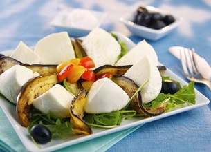 Salade Gran Tradizione aux aubergines grillées