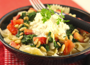 Salade de pâtes au Salakis