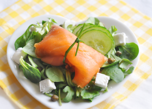 Salade du pêcheur aux « Petits Chèvres Doux »