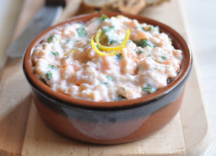 Sauce au yaourt et au saumon