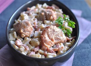 Sauté d'agneau aux crozets