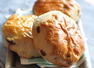 Scones aux raisins secs