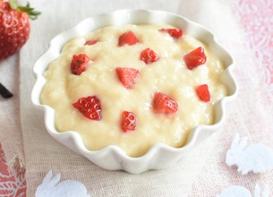 Semoule au lait vanille fraise | Dès 1 an