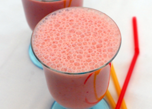 Smoothie banane fraises