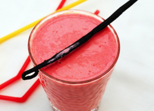 Smoothie vanille fraise