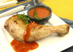 Suprême de poulet et poivron