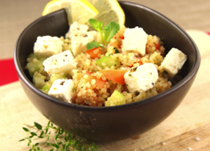 Taboulé de quinoa au Salakis