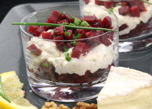 Tartare de betterave au camembert