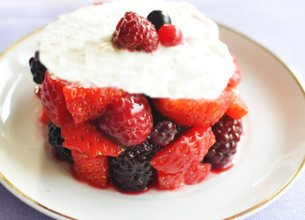 Tartare de fruits rouges aux épices