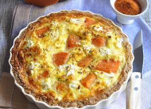 Tarte d'épeautre pimentée au potiron
