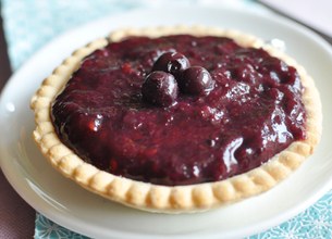 Tarte en gelée de cassis