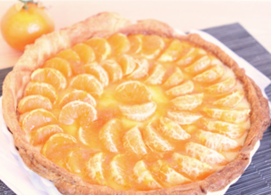 Tarte fine aux clémentines