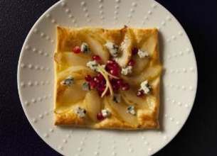 Tarte aux poires et Roquefort Société