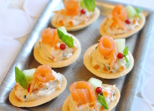 Mini-tartelettes au saumon et mascarpone