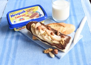 Tartines au Nesquik et poires