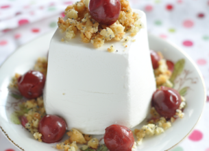 Terrine de chèvre et crumble au pavot