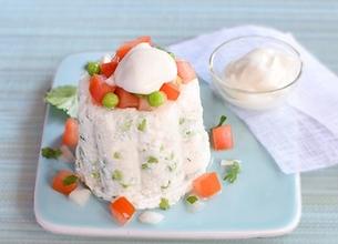 Timbale de poisson et légumes