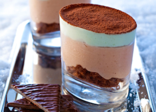 Tiramisu semifreddo chocolat menthe